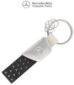 Original Mercedes Benz Star Key Ring Keyring Silver Black Gantungan Kunci Motif Bintang B66959729