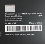 1:18 Mercedes Benz C204 C63 AMG Black Series Diamon White Miniatur Diecast Dealer Edition B66965702 - Image 7