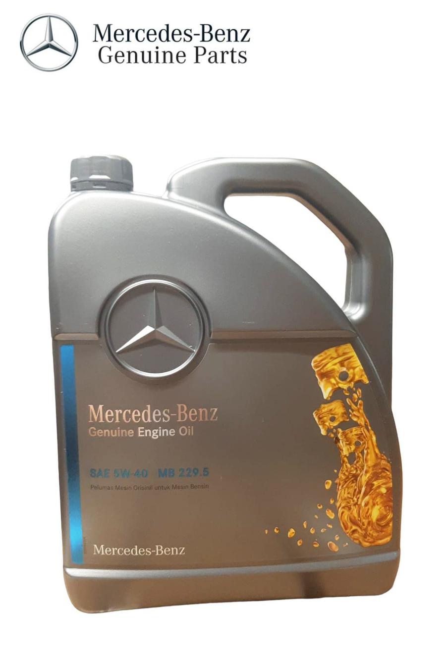 XA0009892107/13FAEN_A Oli Mesin Mercedes Benz SAE 5W-40 Dijamin Original Engine Oil 5 Liter - Image 1