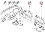 BMW E53 X5 E92 Plug in Retainer untuk Clip Panel Trim Interior - Gambar 6