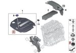 Original BMW F30 320d Engine Cover Rubber Mounting Karet Mesin - Image 5