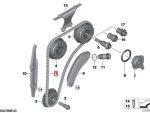 Original BMW B38 B48 Upper Timing Chain Rantai Keteng Atas 11318648729 F22 F45 F30 LCI G20 G22 G30 G11 G12 F48 X1 G01 X3 G02 X4 - Image 3
