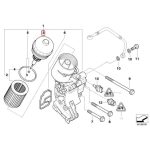 Original BMW E83 X3 E53 X5 Z3 E85 Z4 Tutup Filter Oli 11421744000 - Image 4