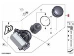 Original BMW F10 F06 F12 F25 X3 F26X4  Rumah Oli Oil Filter + Cooler + Gasket + Housing 11428637812 - Image 5