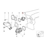Original BMW E34 520i 525i Thermostat 92 Mesin M50 11537511083 - Image 5