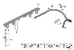 Original BMW E60 E63 N52 Fuel Hose Selang Bensin ke Fuel Rail - Image 5