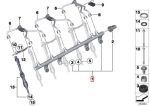 Original BMW F30 335i F32 435i F10 535i F87 M2 N55 Engine Fuel Rail - Image 3