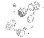 Original BMW M52 M54 Engine Mass Airflow Meter MAF E46 E39 E38 Z3 E36 - Gambar 5
