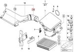 Original BMW E46 325i 330i M54 Air Intake Tube Pipa Flexi ke Air Box - Image 5