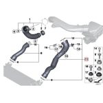 Original BMW F30 F32 N55 Selang Pipa Turbo Intercooler 13717604033 - Image 5