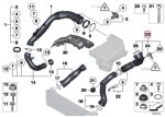 BMW F07 F10 535i N55 Intake Charge Air Induction Pipe Pipa 13717609811 - Image 4