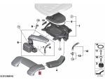 Original BMW F15 X5 25d N47 N57 Air Intake Duct Pipa Saluran Udara Masuk Depan 13718570289 - Image 5