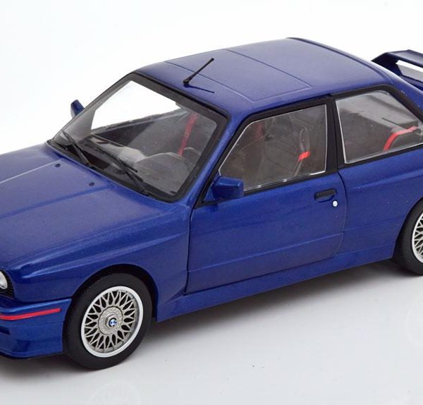 1:18 Solido BMW E30 M3 Coupe 1990 Blue Diecast Miniatur