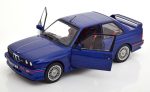 1:18 Solido BMW E30 M3 Coupe 1990 Blue Diecast Miniatur - Image 4