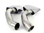 Original BMW F15 X5 M Performance Chrome Exhaust Tips End Pipe Trapezoidal Ujung Knalpot Mesin N55 18302287154 - Image 4