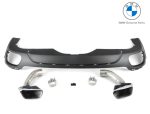 Original BMW F15 X5 M Performance Trapezoidal Tailpipe Tips + Diffuser Kit N55 18302349683 - Image 3