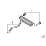 Original BMW G20 330i M Performance Titanium Exhaust Muffler Knalpot - Gambar 6
