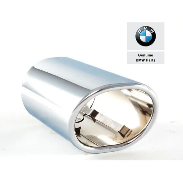 Original BMW E60 E61 Chrome Exhaust Pipe Tip Finisher 18307534036