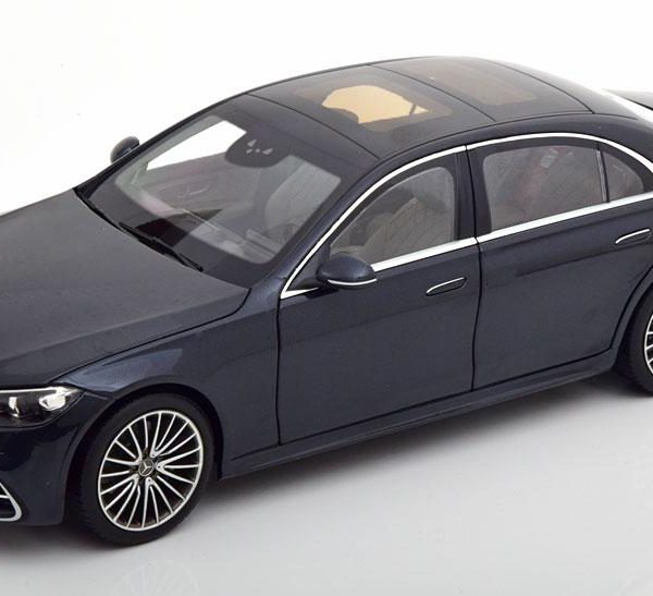1:18 Norev Mercedes W223 S Class 2021 Dark Blue Miniatur Diecast