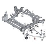 Original BMW F25 X3 F26 X4 Lower Control Arm Tension Strut DEPAN KANAN - Gambar 5