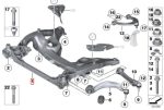 Original BMW F10 F06 F12 F13 F02 Front Axle Subframe Depan 31116796693 - Image 5