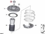 Original BMW F25 X3 F26 X4 G05 X5 G06 X6 G09 X4M Cover Tutup Atas Shock Roda Depan - Image 4