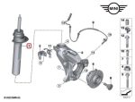 Original MINI Countryman F60 Shock Absorber Shockbreaker Depan KIRI