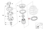 Original BMW E39 E46 E60 Karet Tatakan Per Bawah Roda Depan - Image 4