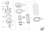 Original BMW E24 E30 E32 E34 E36 E38 E39 Busa Shock Depan 31331124449 - Image 6