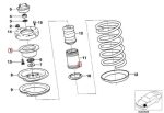 Original BMW E24 E28 E30 E34 Guide Support Shock Mount Roda Depan - Gambar 6