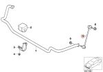 LEMFORDER BMW E46 Stabilizer Link Lingkit Stabil DEPAN 31356780847 - Image 22