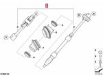 Original BMW E53 X5 Steering Spindle + Double Joint Stir Bawah 32306762147 - Image 5