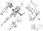 BMW E46 Clamp Steering Column Trim Kancing Cover Stir 32311094681 - Gambar 5