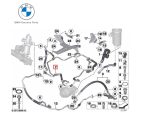 Original BMW E70 X5 LCI E71 X6 35iX Pipa Selang Return Pipe Power Steering 32416785483