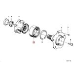 Ori BMW E28 E34 Wheel Bearing Rear Laher Roda Belakang 33411123415 - Gambar 5