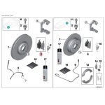 Original BMW F15 X5 F16 X6 35i Brake pads Kampas Rem Depan 34116852253 - Image 3