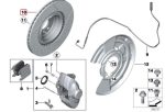 2x BMW M Performance F30 F32 Brake Disc Piringan Rem Cakram Belakang - Gambar 5