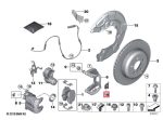Original BMW G87 M2 G80 M3 G82 G83 M4 M Clip Kaliper Rem Belakang - Image 5