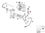 Original BMW E46 E90 E92 Caliper Clip Klip Kaliper Rem Brake Belakang - Image 4