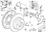 BMW E32 E34 E36 Brake Caliper Seal Karet Kaliper Roda Belakang FN38 - Gambar 3