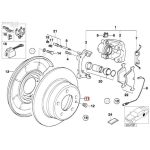 Original BMW E30 Brake Disc Piringan Rem Cakram Belakang 34216755408 - Image 5