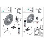 Original BMW E70 X5 E71 X6 Brake pads Kampas Rem Belakang 34216768471 - Image 4