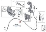 BMW 320d 320i 328i 330i F30 Sensor Brake pads Kampas Rem Belakang - Gambar 4