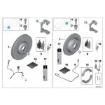Original BMW E70 X5 E71 X6 F15 X5 F16 X6 Brake Pads Wear Sensor Kampas Rem Depan - Image 4