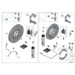 Original BMW E70 X5 E71 X6 Brake Pads Wear Sensor Kampas Rem BELAKANG - Image 3