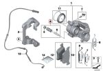 Original BMW F30 F32 F34 F36 Guiding Bolt Caliper Baut Kaliper + Bush - Gambar 6
