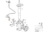 Original BMW E60 E63 E64 ABS DSC Pulse Generator Wheel Sensor Depan - Image 5