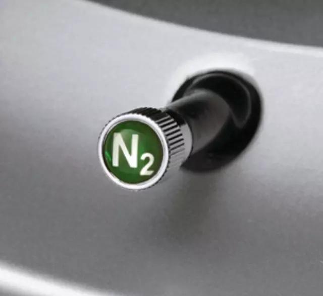 36110439435_A Original BMW N2 Nitrogen Valve Stem Cap Tutup Pentil Silver 4pcs - Image 1