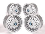 4x BMW E30 BBS Classic Style 5 Wheel Velg Mobil 7Jx15 ET24 4x100