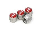 Original MINI JCW Logo Valve Stem Cap Red Tutup Pentil Mobil  Merah 4pcs - Image 3